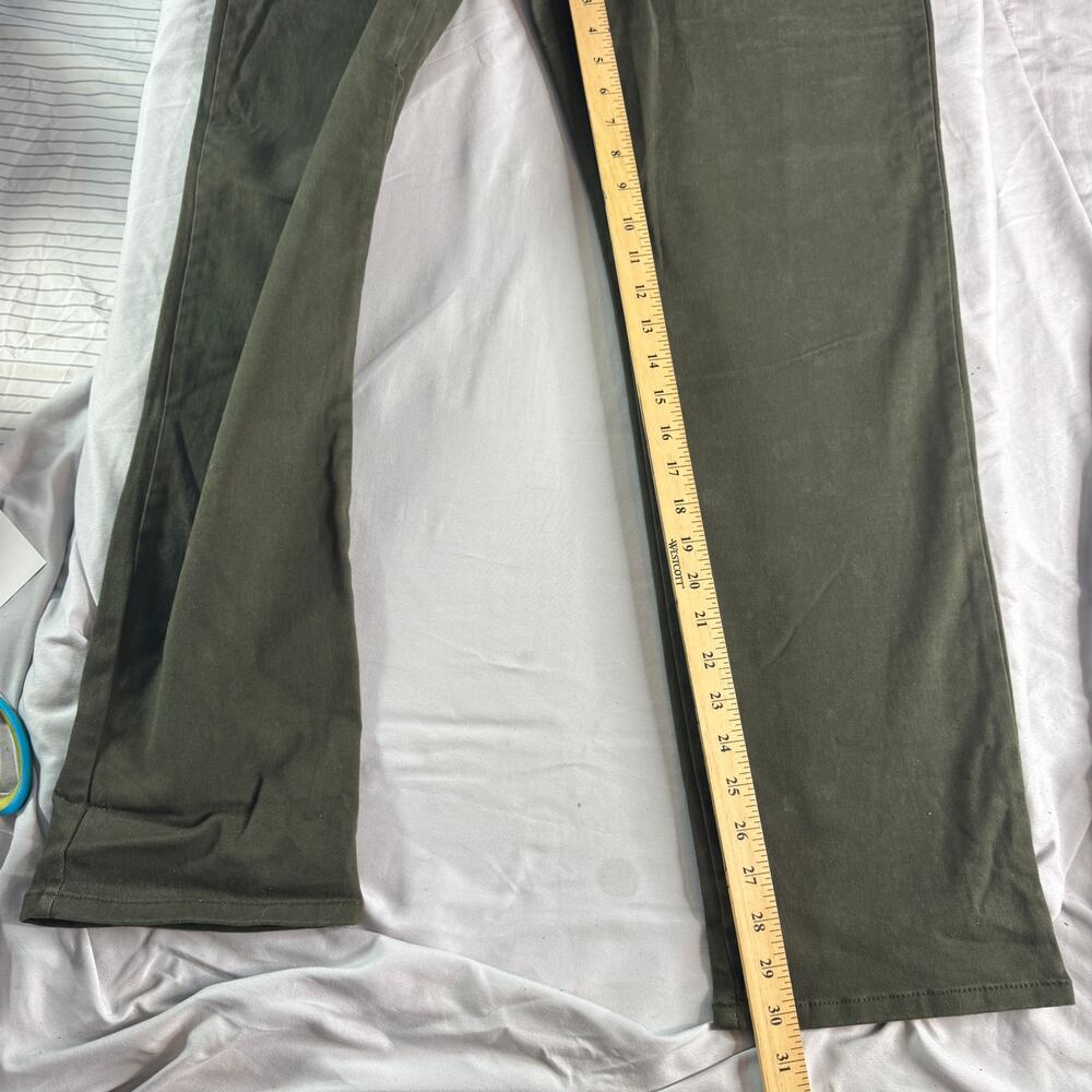 Gloria Vanderbilt Amanda Jeans Womens 12 Green Classic Fit Tapered Stretch - Picture 10 of 11